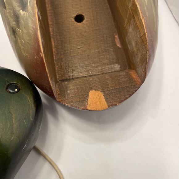 Vintage Wooden Mallard Duck Decoy Telephone Phone Hand Painted Untested - Picture 8 of 13